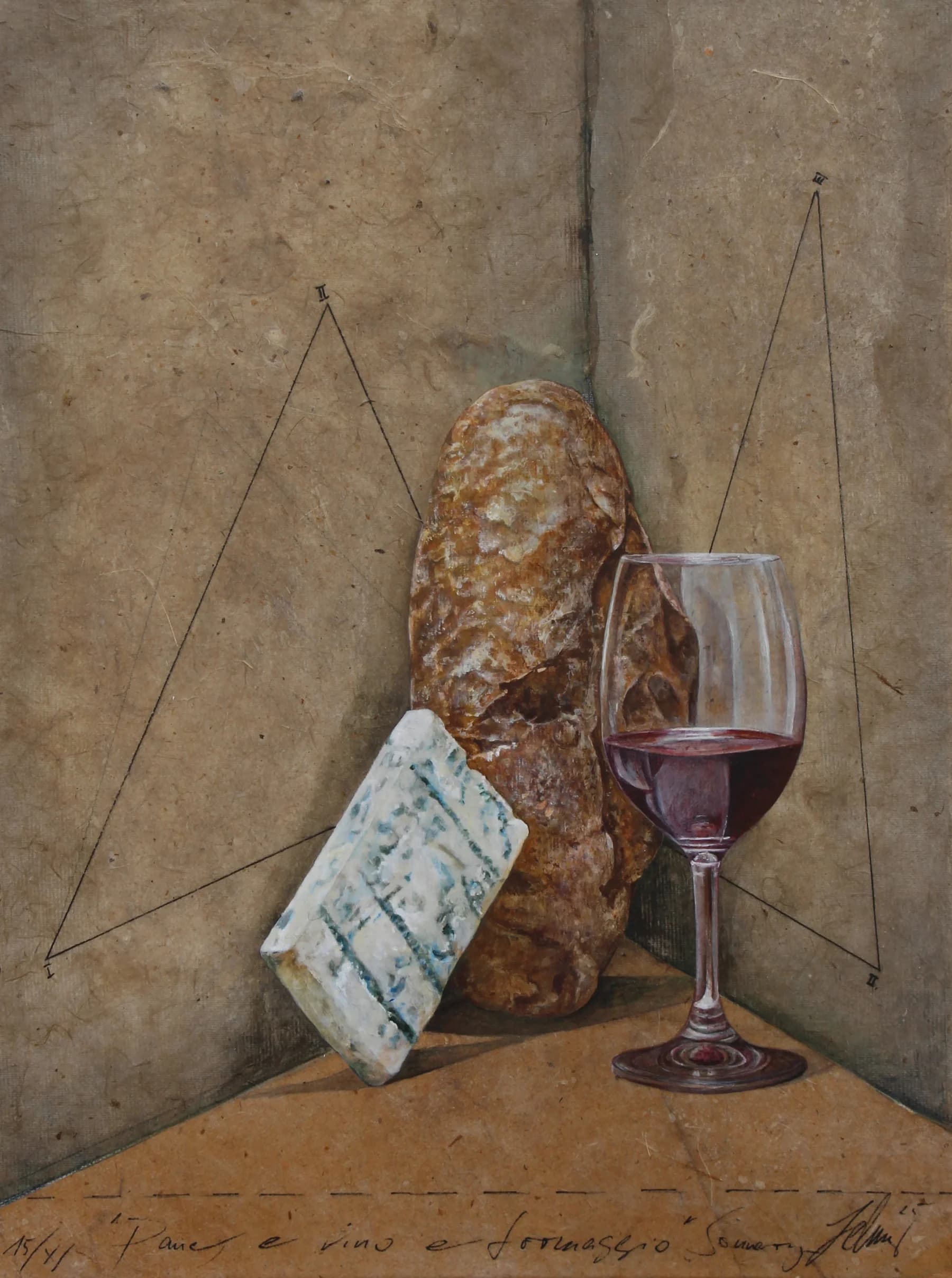 Pane, vino e formaggio